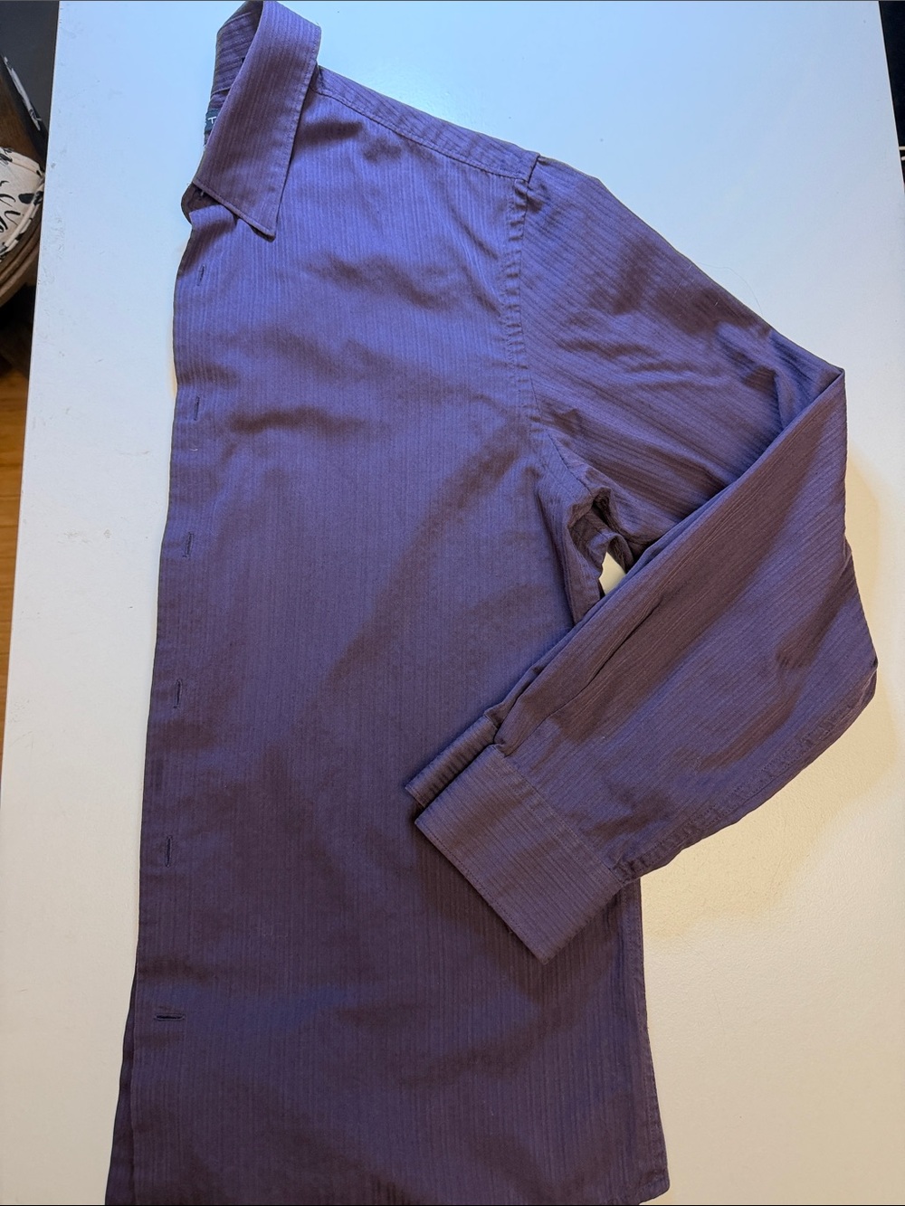 Axist Men's Long-Sleeve Purple Dress Shirt